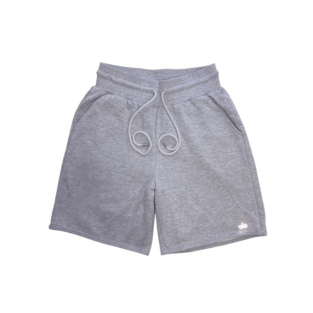 ALO Yoga Gray Athletic Shorts with Drawstring